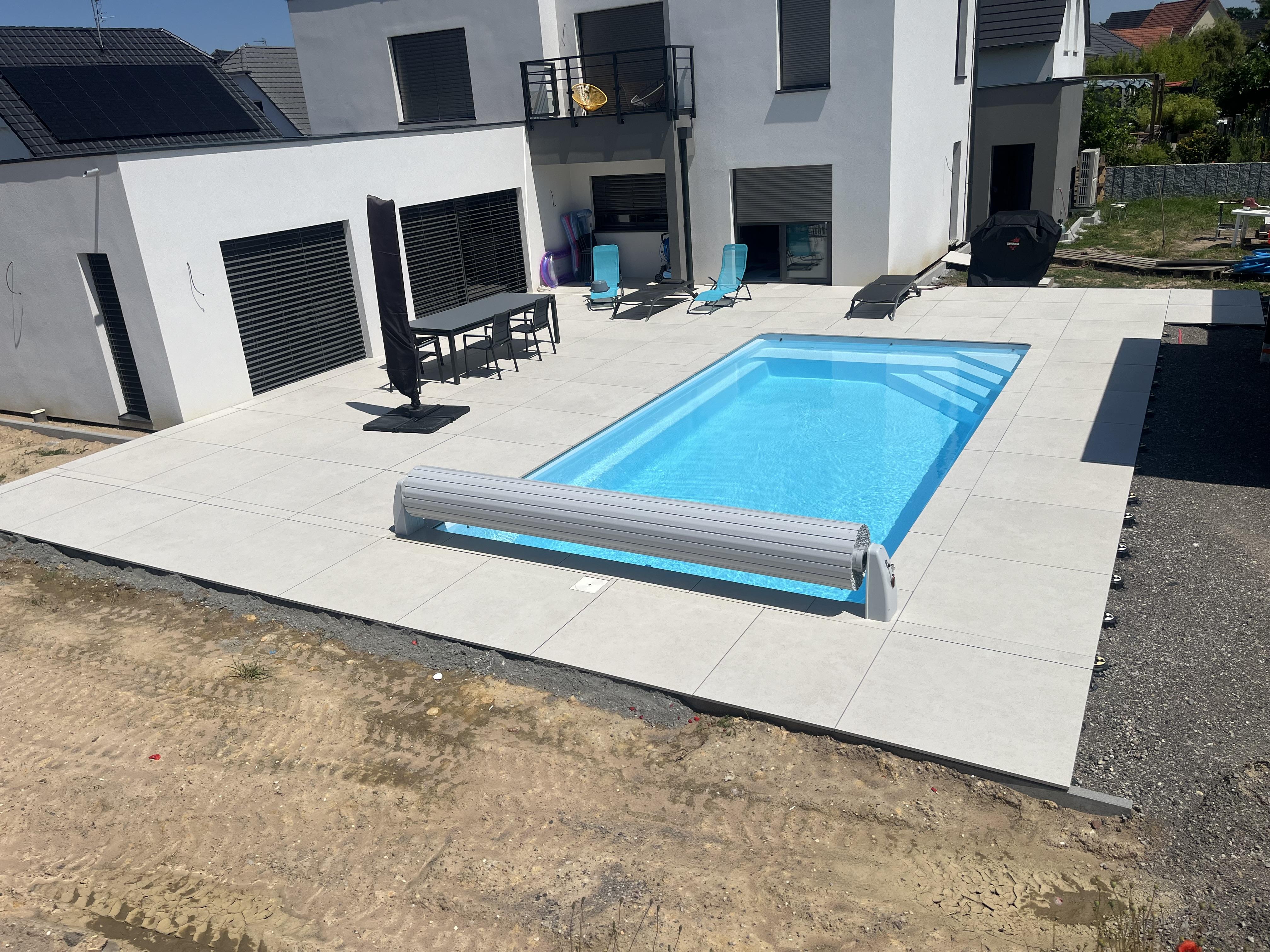 Construction d'une piscine à Haguenau par TP Ruhland