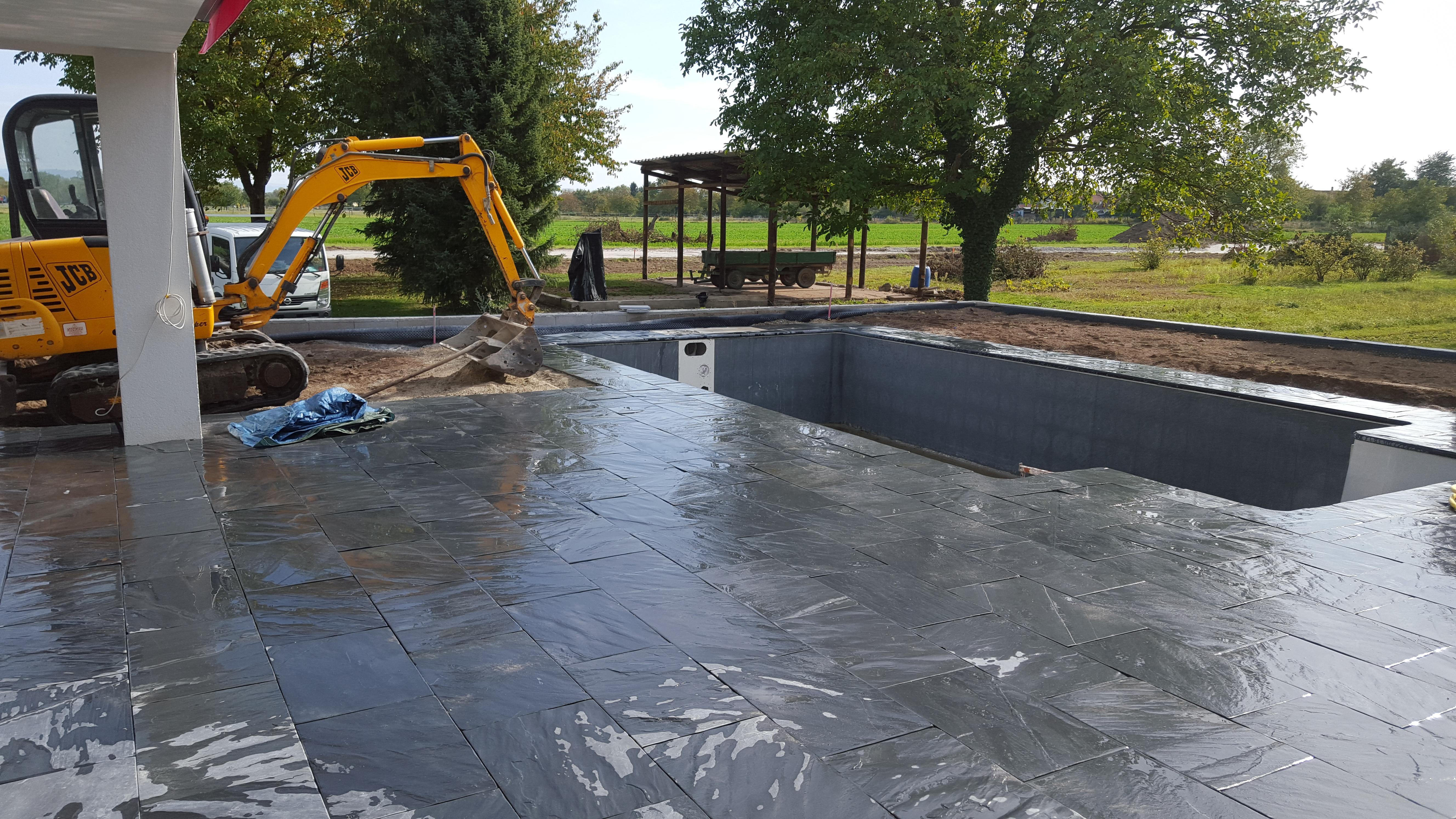 Construction d'une piscine à Haguenau par TP Ruhland